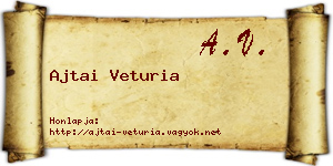 Ajtai Veturia névjegykártya
